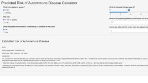 Autoimmune Disease Prediction Calculator