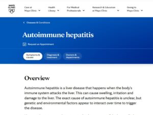 Autoimmune Hepatitis Guide - Mayo Clinic