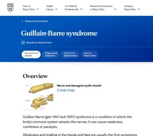 Guillan Barre Syndrome Overview - Mayo Clinic